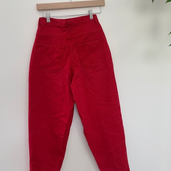 Red Mom Jeans - Picture 4 of 4